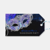 Gepersonaliseerde Masquerade Party Cadeaulabel (Voorkant (Horizontaal))