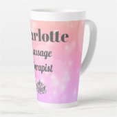  gepersonaliseerde massagetherapeut Latte Mok (Rechterhoek)