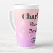  gepersonaliseerde massagetherapeut Latte Mok (Linkerhoek)