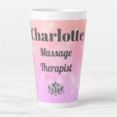  gepersonaliseerde massagetherapeut Latte Mok (Voorkant)