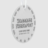 Gepersonaliseerde massagetherapist ornament (voorkant)