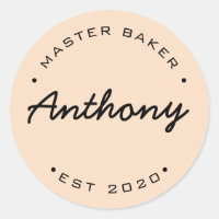 Gepersonaliseerde Master Baker Vast jaar