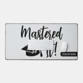 Gepersonaliseerde Masterdiploma Afstuderen Behaald Bureaumat (Keyboard & Muis)