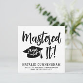 Gepersonaliseerde Masters Degree Afstuderen beheer (Staand voorkant)