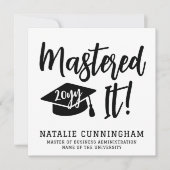 Gepersonaliseerde Masters Degree Afstuderen beheer (Voorkant)