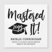 Gepersonaliseerde Masters Degree Afstuderen beheer (Voorkant)