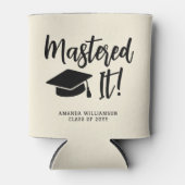 Gepersonaliseerde Masters Degree Afstuderen beheer Blikjeskoeler (Voorkant)