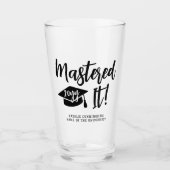 Gepersonaliseerde Masters Degree Afstuderen beheer Glas (Voorkant)