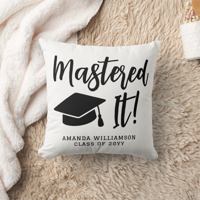 Gepersonaliseerde Masters Degree Afstuderen beheer Kussen (Deken)