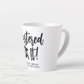 Gepersonaliseerde Masters Degree Afstuderen beheer Latte Mok (Rechterhoek)
