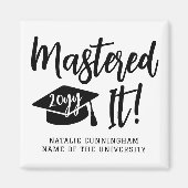 Gepersonaliseerde Masters Degree Afstuderen beheer Magneet (Voorkant)