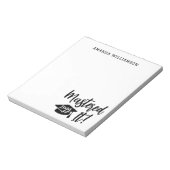 Gepersonaliseerde Masters Degree Afstuderen beheer Notitieblok (Linkerzijde)