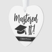 Gepersonaliseerde Masters Degree Afstuderen beheer Ornament (voorkant)