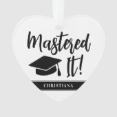 Gepersonaliseerde Masters Degree Afstuderen beheer Ornament (voorkant)