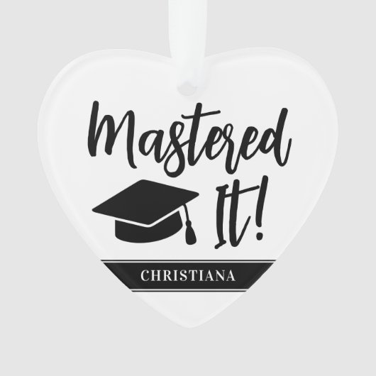 Gepersonaliseerde Masters Degree Afstuderen beheer Ornament (voorkant)