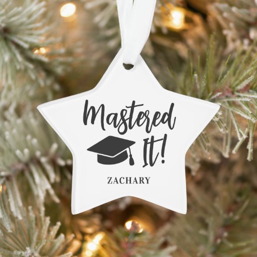 Gepersonaliseerde Masters Degree Afstuderen beheer Ornament (Boom)