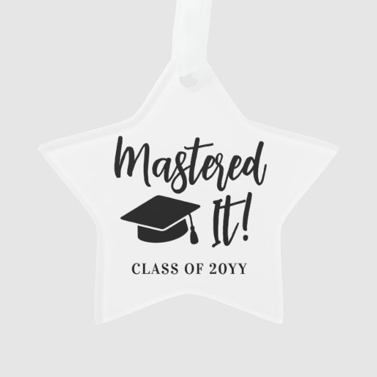 Gepersonaliseerde Masters Degree Afstuderen beheer Ornament (achterkant)