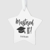 Gepersonaliseerde Masters Degree Afstuderen beheer Ornament (voorkant)