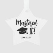 Gepersonaliseerde Masters Degree Afstuderen beheer Ornament (voorkant)