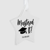 Gepersonaliseerde Masters Degree Afstuderen beheer Ornament (voorkant)
