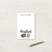 Gepersonaliseerde Masters Degree Afstuderen beheer Post-it® Notes (Op bureau)