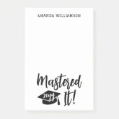 Gepersonaliseerde Masters Degree Afstuderen beheer Post-it® Notes (Voorkant)