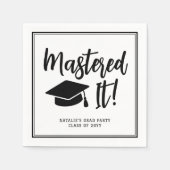 Gepersonaliseerde Masters Degree Afstuderen beheer Servet (Voorkant)
