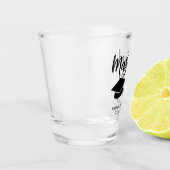 Gepersonaliseerde Masters Degree Afstuderen beheer Shot Glas (Links)
