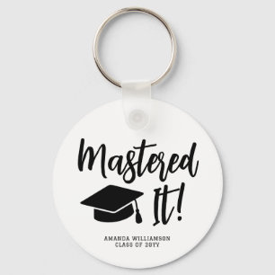 Gepersonaliseerde Masters Degree Afstuderen beheer Sleutelhanger
