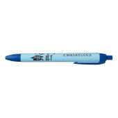 Gepersonaliseerde Masters Degree Afstuderen beheer Zwarte Inkt Pen (Bodem)