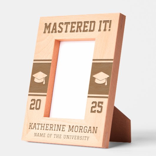 Gepersonaliseerde Masters Degree Afstuderen Gegraveerde Lijstjes (Links)