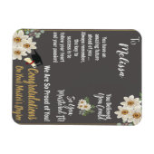 Gepersonaliseerde Master's Degree Afstuderen Magneet (Horizontaal)