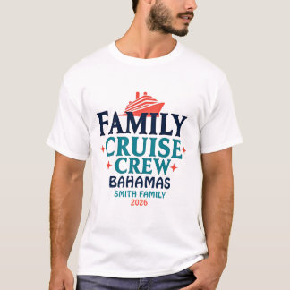 Gepersonaliseerde matching cruise crew t-shirt