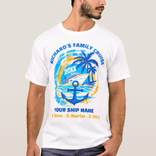 Gepersonaliseerde matching familie cruise Shirten T-shirt