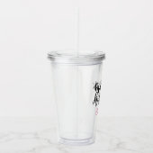 Gepersonaliseerde Matron van Honor Acryltumbler Acryl Drinkbeker (Rechts)