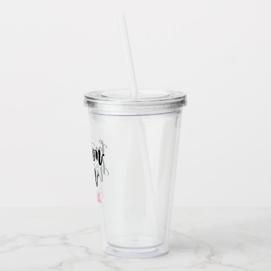 Gepersonaliseerde Matron van Honor Acryltumbler Acryl Drinkbeker (Links)
