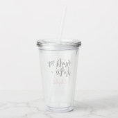 Gepersonaliseerde Matron van Honor Acryltumbler Acryl Drinkbeker (Achterkant)