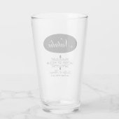 GEPERSONALISEERDE MATRON VAN HONOR WEDDING PARTY G GLAS (Achterkant)