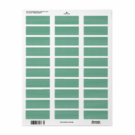 Gepersonaliseerde Matte Adresetiketten Etiket (Full Sheet)