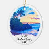 Gepersonaliseerde Maui Ornament, Hawaii Gift Keramisch Ornament (Links)