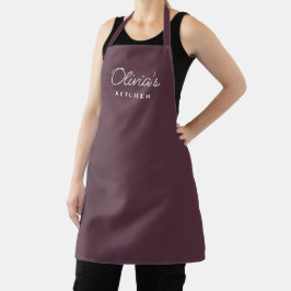 Gepersonaliseerde Mauve Keuken Schort Gift