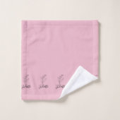 Gepersonaliseerde May Lily van de Vallei Geboorteb Bad Handdoek (Wasdoekje)