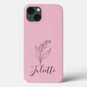 Gepersonaliseerde May Lily van de Vallei Geboorteb Case-Mate iPhone Case (Achterkant)