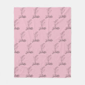 Gepersonaliseerde May Lily van de Vallei Geboorteb Fleece Deken (Voorkant)