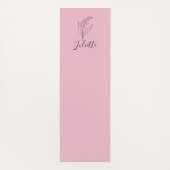 Gepersonaliseerde May Lily van de Vallei Geboorteb Yogamat (Achterkant)