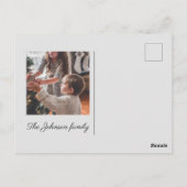 Gepersonaliseerde Mayberry Kerstfoto Briefkaart (Achterkant)