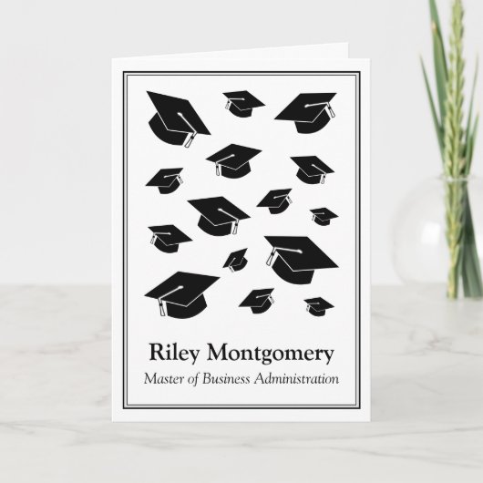 Gepersonaliseerde MBA-Afstuderen Kaart (Voorkant)