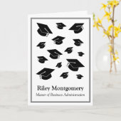 Gepersonaliseerde MBA-Afstuderen Kaart (Gele Bloem)