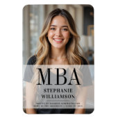 Gepersonaliseerde MBA Business School Afstuderen Magneet (Verticaal)