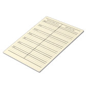 Gepersonaliseerde Meal Planner boodschappenlijstje Notitieblok (Schuin)